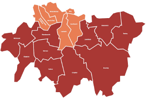 London South map