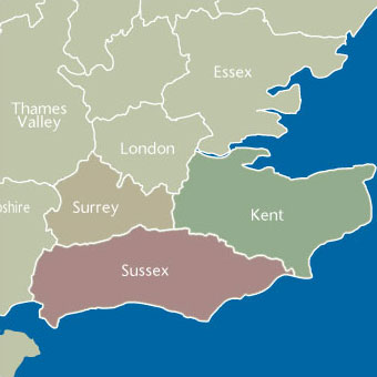 South East map