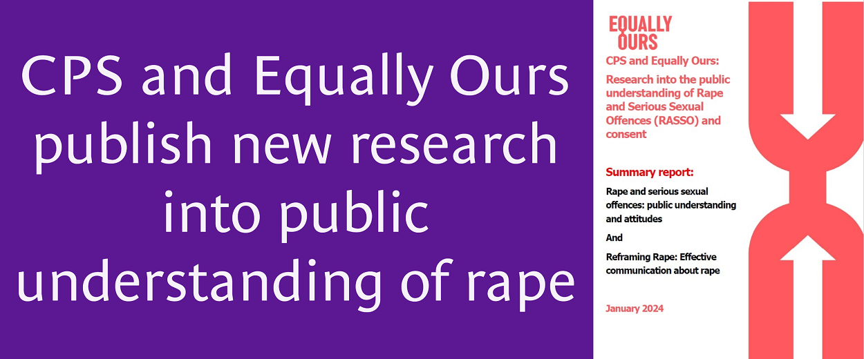 CPS and Equally Ours publish new research into public understanding of rape