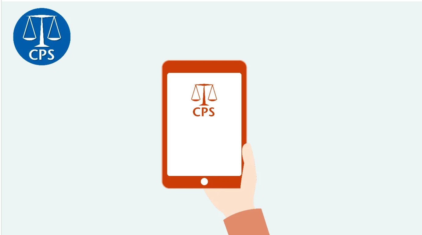 CPS graphic showing a smartphone displaying a CPS logo