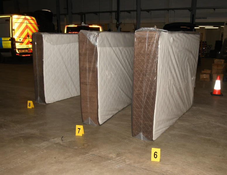 mattresses that the drugs were hidden in